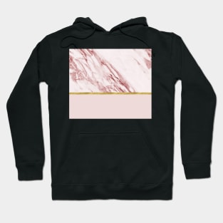 Alabaster rosa & gold on blush Hoodie